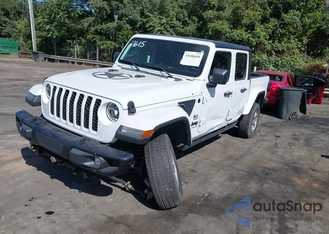 2021 Jeep Gladiator Freedom 4X4 из США, поврежденный, VIN 1C6HJTAG3ML577615